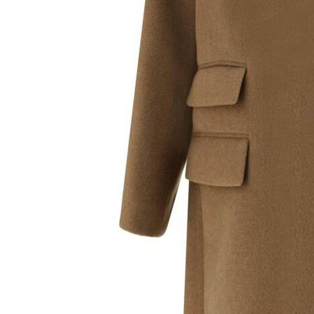 Saint Laurent Brown Wool Coat - Image 4