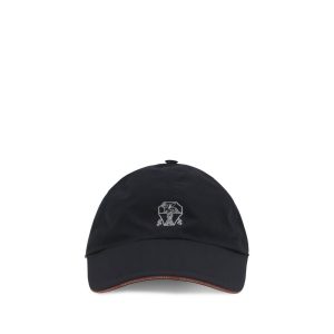 Brunello Cucinelli Blue Cotton Cap (Baseball Hat)
