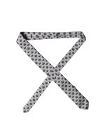 Dolce & Gabbana Gray Crown Fantasy Silk Adjustable Men Tied Necktie Tie