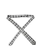 Dolce & Gabbana Black White Abstract Silk Adjustable Men Tied Necktie Tie