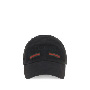Gucci Black Cotton Cap (Baseball Hat)