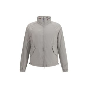 Brunello Cucinelli Gray Polyester Shell Jacket