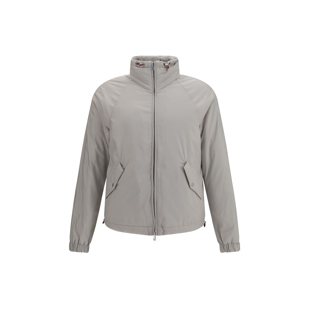 Brunello Cucinelli Gray Polyester Shell Jacket
