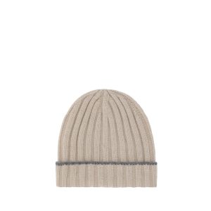 Brunello Cucinelli Beige Cashmere Beanie
