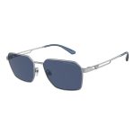 Emporio Armani Gray Metal Sunglasses