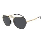 Emporio Armani Gold Metal Sunglasses
