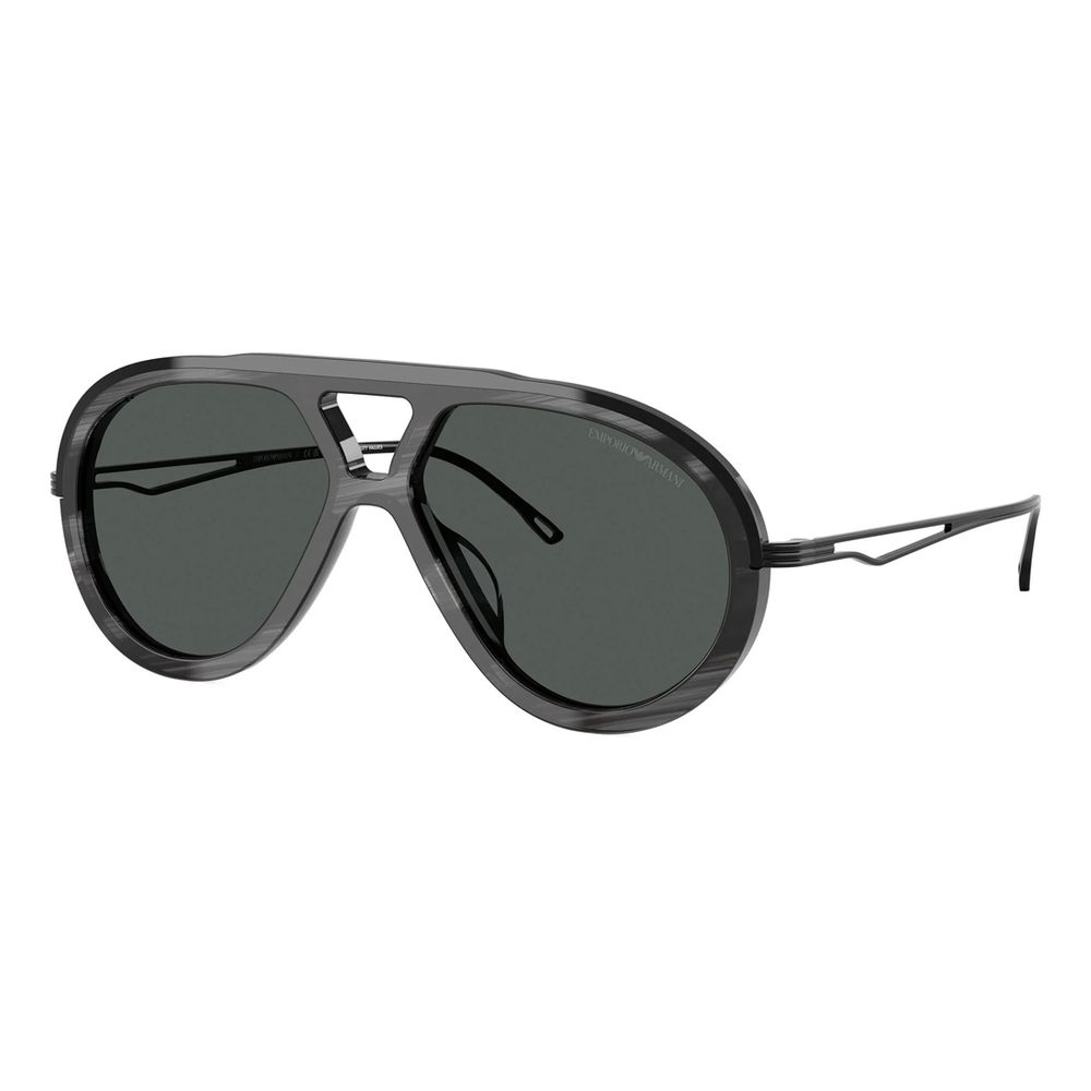 Emporio Armani Gray Acetate Sunglasses