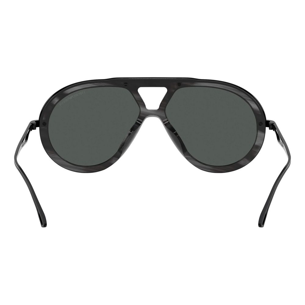 Emporio Armani Gray Acetate Sunglasses - Image 3