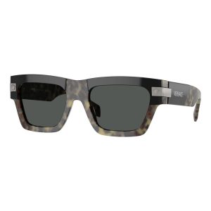 Versace Gray Acetate Sunglasses