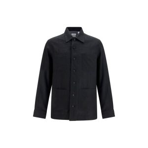 Brunello Cucinelli Black Linen Denim Jacket