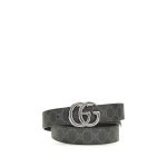 Gucci Black Calf Leather Bos Taurus Regular Belt