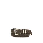 Brunello Cucinelli Brown Calf Leather Bos Taurus Regular Belt