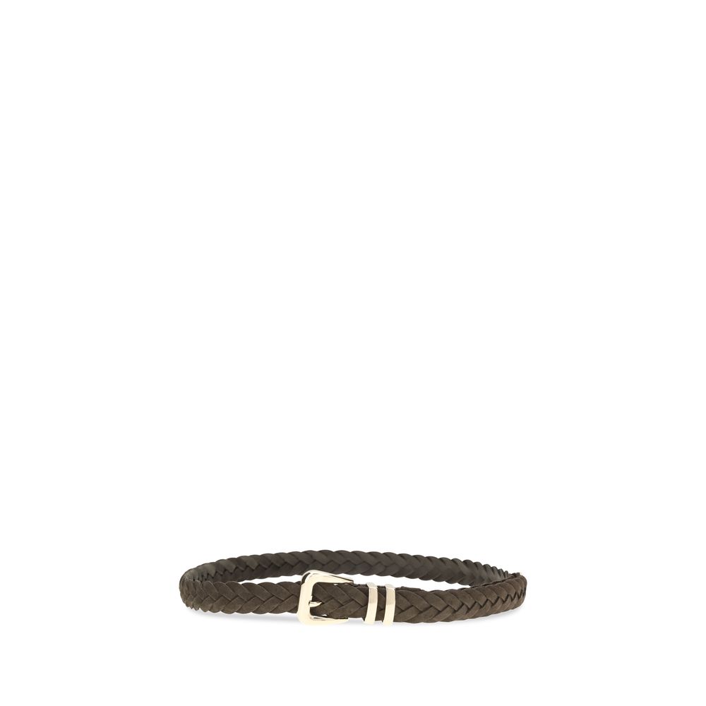 Brunello Cucinelli Brown Calf Leather Bos Taurus Regular Belt - Image 2