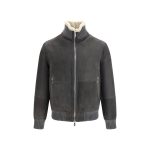 Brunello Cucinelli Gray Wool Oves Aries Full-Length Jacket
