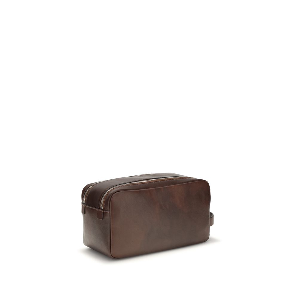 Brunello Cucinelli Brown Calf Leather Bos Taurus Wallet - Image 2