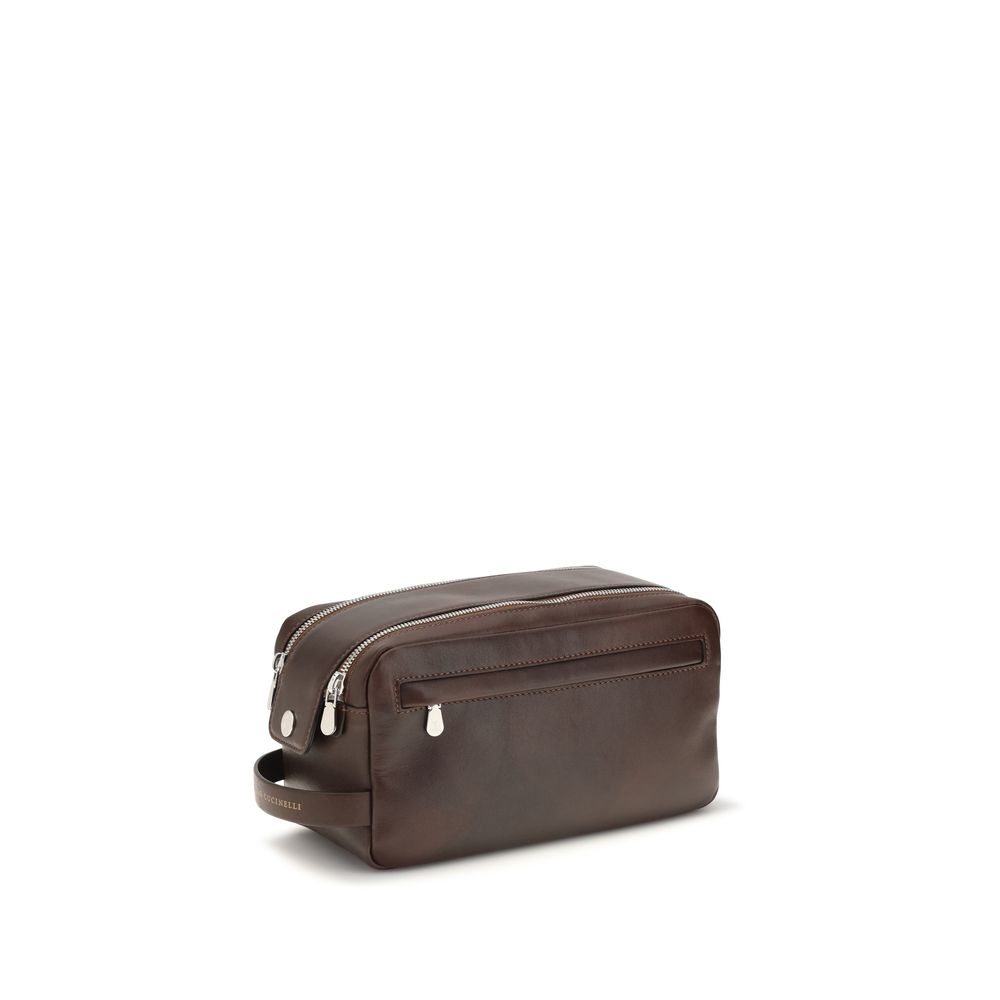 Brunello Cucinelli Brown Calf Leather Bos Taurus Wallet - Image 3