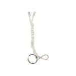 Prada White Recycled Polyamide Keychain