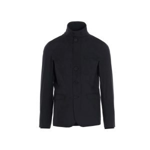 Herno Black Polyester Full-Length Jacket