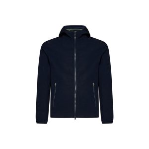 Herno Blue Elastane Shell Jacket