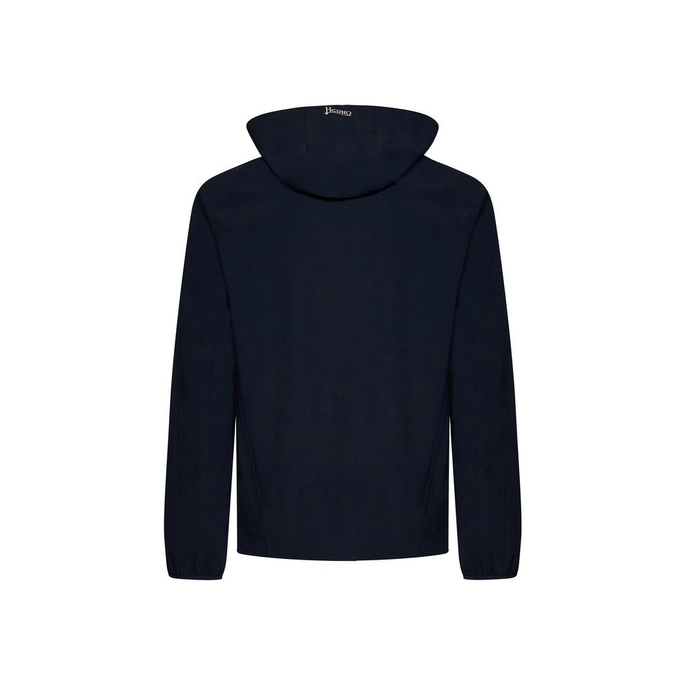 Herno Blue Elastane Shell Jacket - Image 2