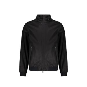 Herno Black Cotton Full-Length Jacket