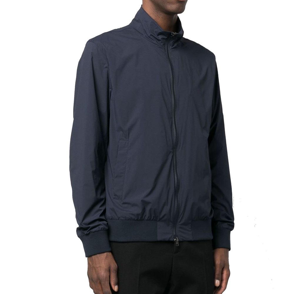 Herno Blue Polyester Bomber - Image 2