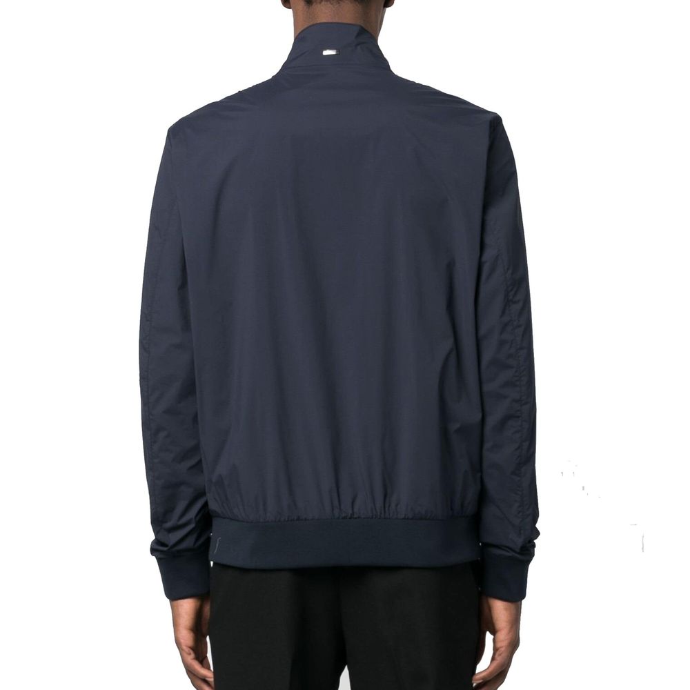 Herno Blue Polyester Bomber - Image 3