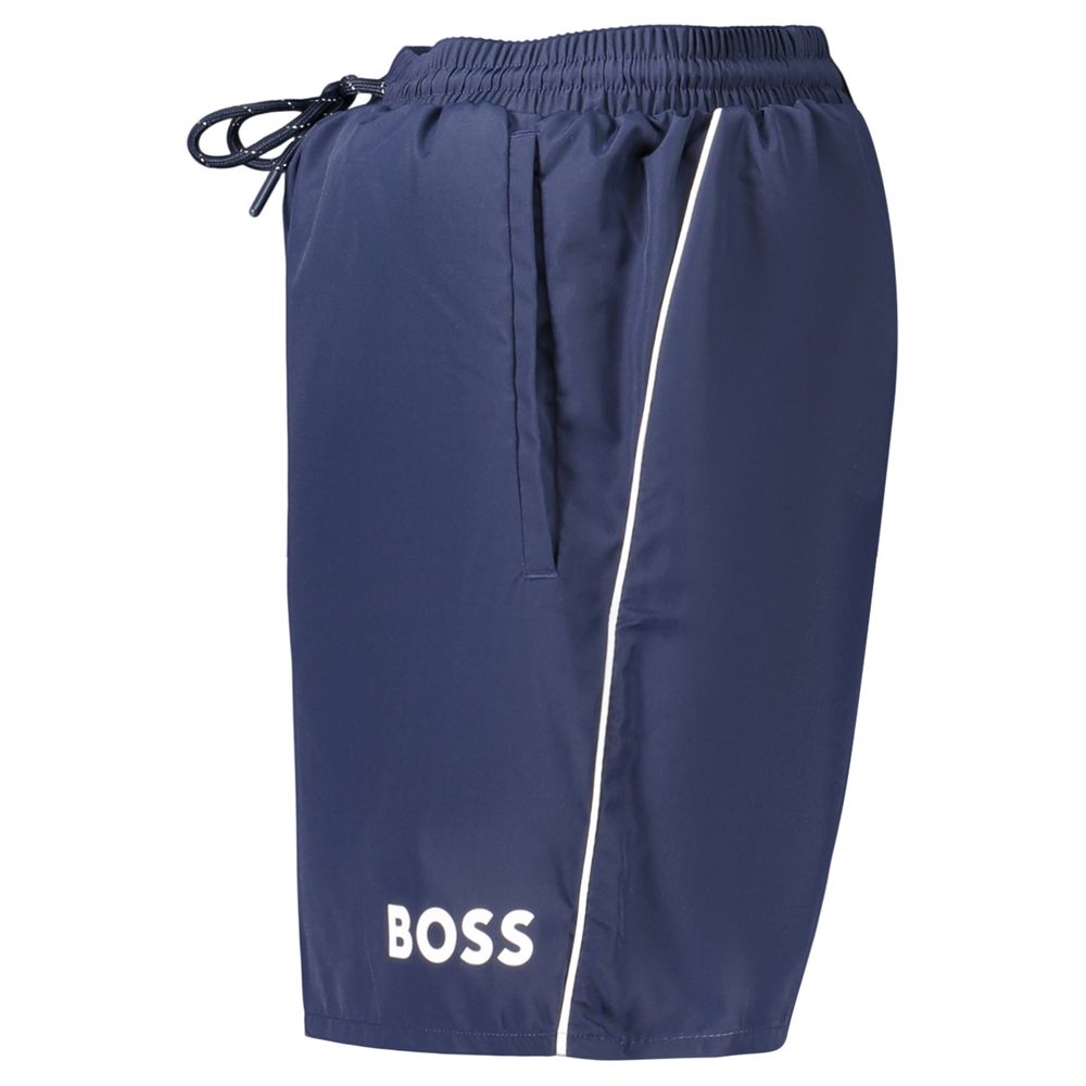 Hugo Boss Blue Polyester Men's Swimwear - Image 3