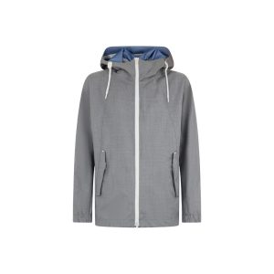 Herno Gray Virgin Wool Shell Jacket