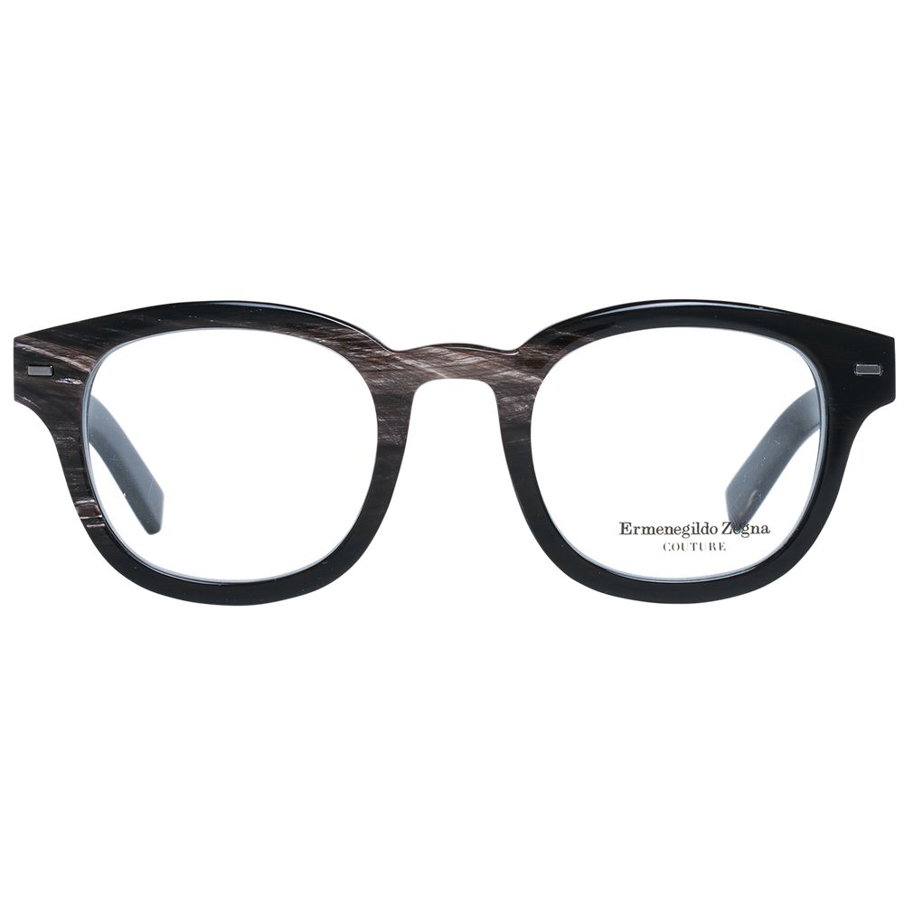 Ermenegildo Zegna Black Horn Glasses (Frames) - Image 2