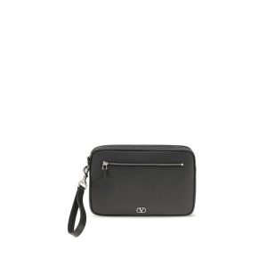 Valentino Garavani Black Calf Leather Bos Taurus Wallet