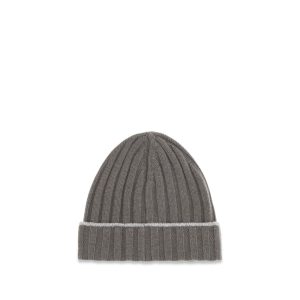 Brunello Cucinelli Bicolor Cashmere Beanie