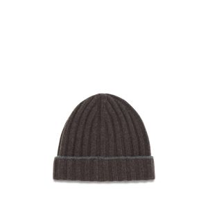 Brunello Cucinelli Brown Cashmere Beanie