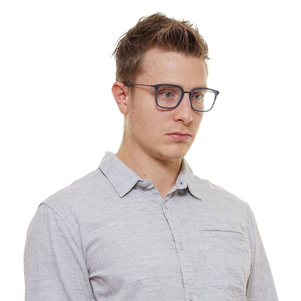 Police Blue Metal & Plastic Glasses (Frames) - Image 4