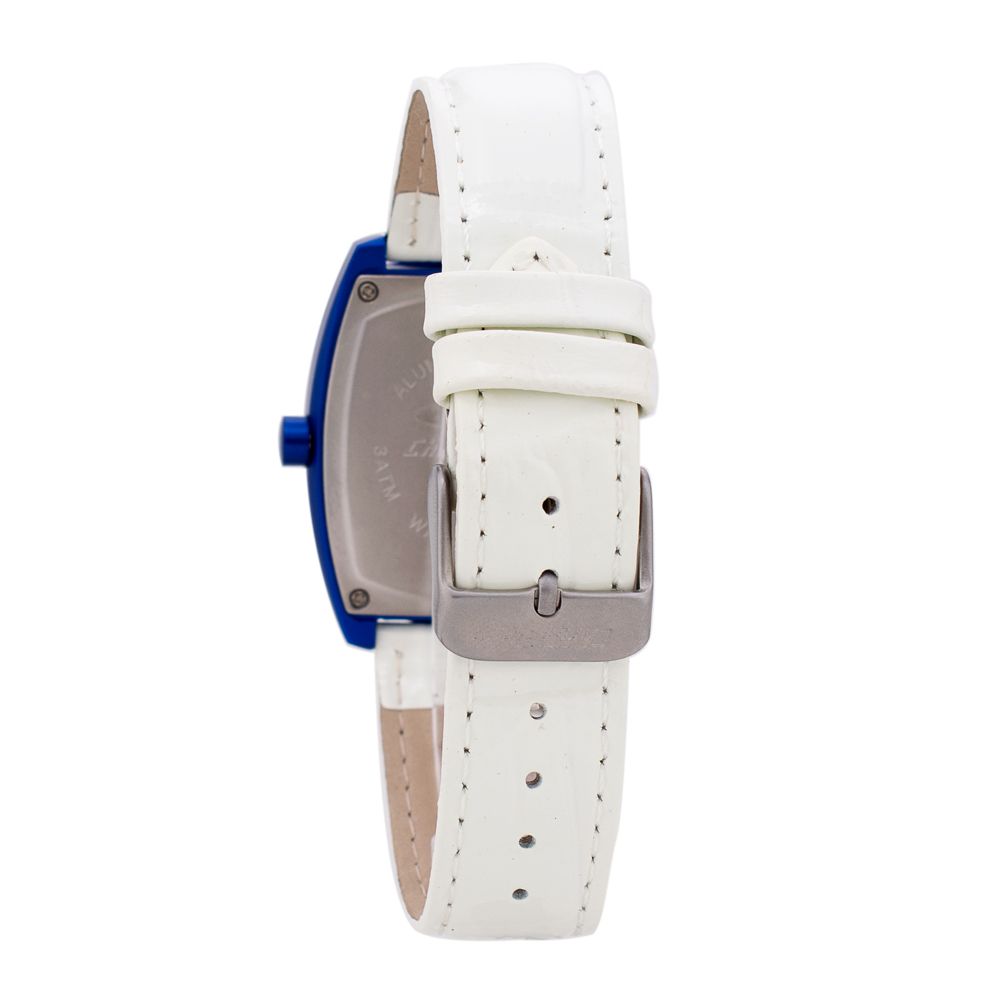 Chronotech White Leather Dress Watch - Image 2