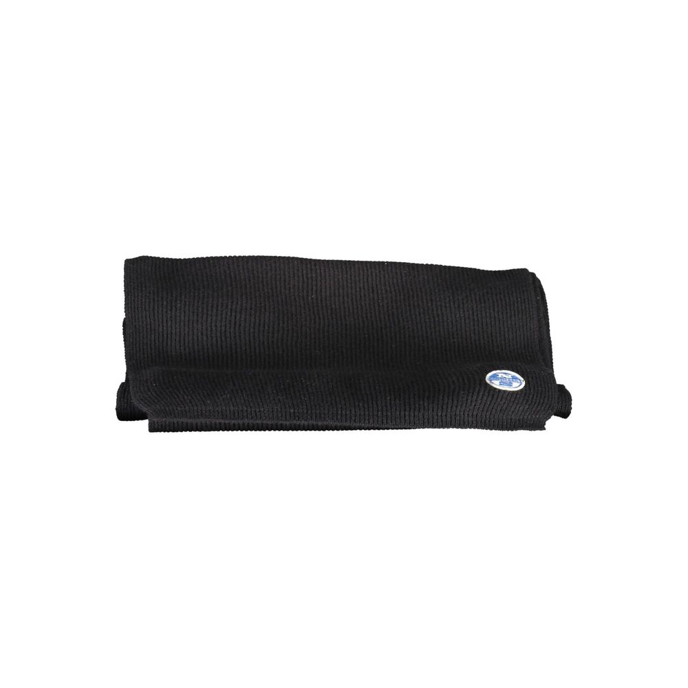 North Sails Black Cotton Men Scarf - Image 2
